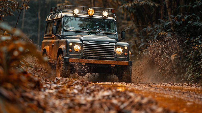 crossroad car safari scene