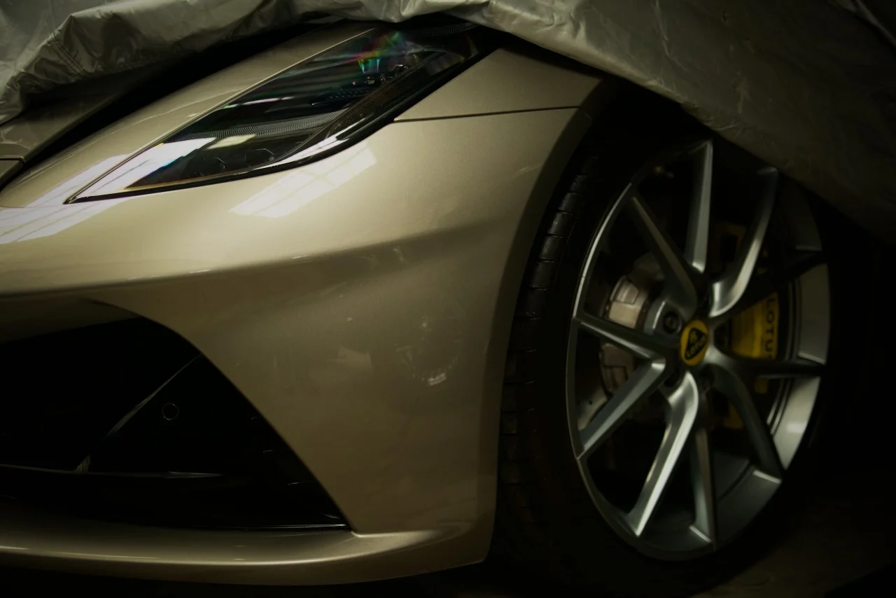 grey car detail